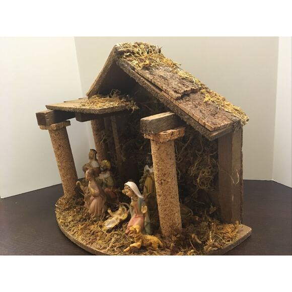 Nativity Scene Set 9 Piece Figurine Made in Italy Handmade Christmas Vintage - Picture 3 of 15